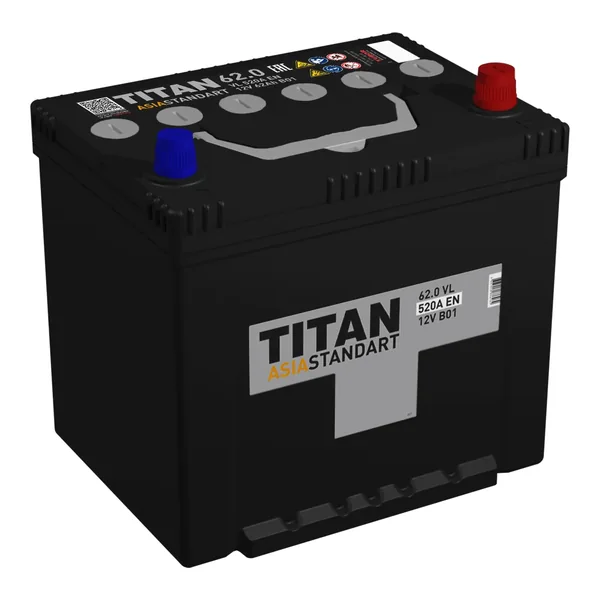 Аккумулятор TITAN 62 Ач 520 А (EN), прямая полярность, D23