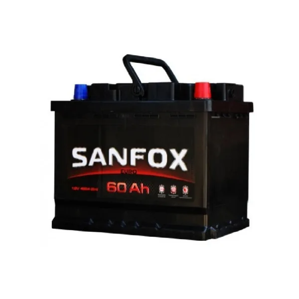 Аккумулятор SANFOX 60 Ач 500 А (EN), обратная полярность, LN2