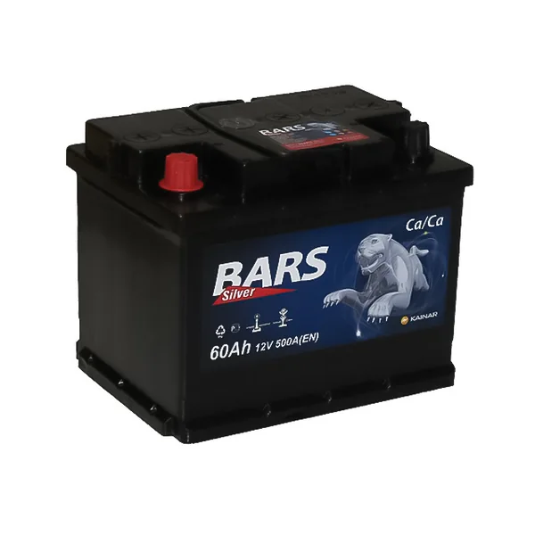 Аккумулятор BARS 60 Ач 530 А (EN), прямая полярность, LN2