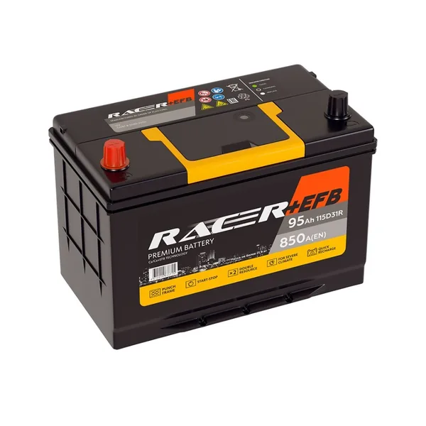 Аккумулятор RACER 95 Ач 850 А (EN), прямая полярность, D31