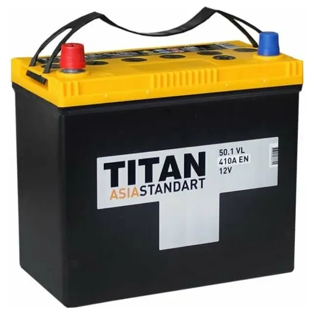 Аккумулятор TITAN 50 Ач 410 А (EN), обратная полярность, B24