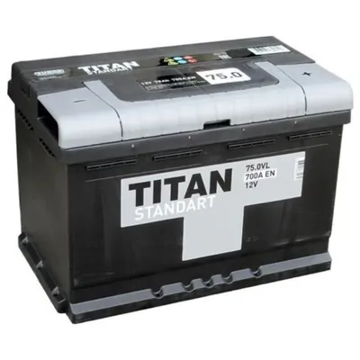 Аккумулятор TITAN Standart 75 Ач 650 А (EN), обратная полярность, LN3
