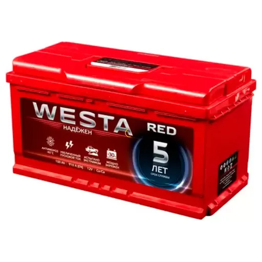 Аккумулятор WESTA RED 100 Ач 900 А (EN), обратная полярность, LN5