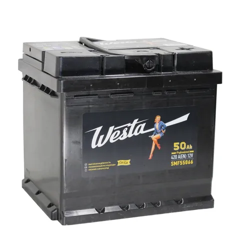 Аккумулятор WESTA 50 Ач 420 А (EN), обратная полярность, LN1