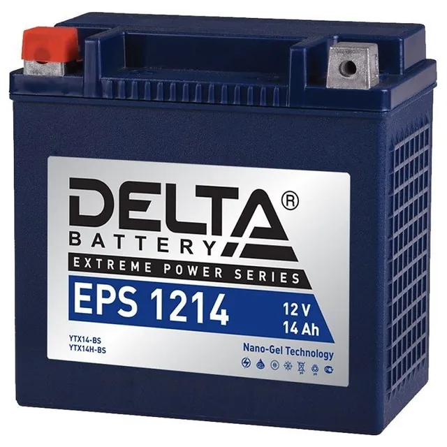 Аккумулятор DELTA EPS 14 Ач 180 А (EN), прямая полярность, YTX14H
