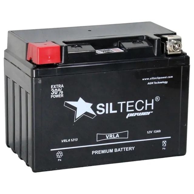 Аккумулятор SILTECH 13 Ач 150 А, прямая полярность, YTZ14S